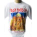 IRON MAIDEN POWERSLAVE 1984 Бяла Мъжка тениска